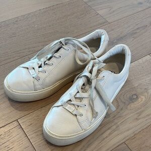 Ugg White Leather Sneakers size 8